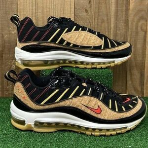 NEW Nike CT1173-001 Air Max 98 New Year Black Cork Red  Men's SZ 8.5.